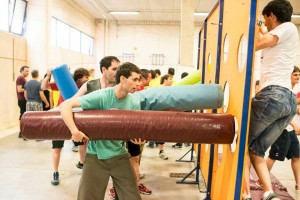 Intentando que el enemigo sea derrotado en wipeout logroño